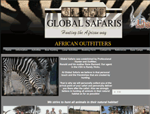 Tablet Screenshot of globalsafaris.co.za